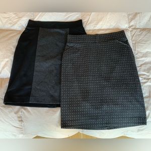 2 for $20 NWOT Ellen Tracy black/grey skirts